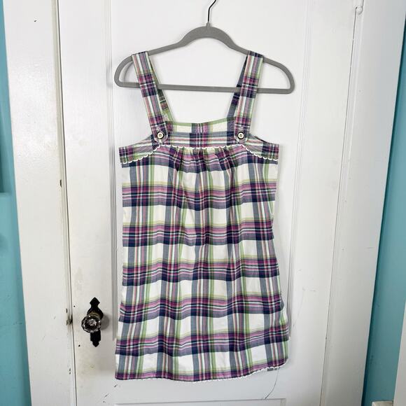 Juicy Couture Y2K McBling Colorful Jumper Mini Dress Plaid Pastel 4 Oughts Rave - Picture 1 of 15